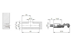 Стяжка Target 10 под дюбель М6