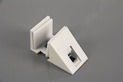 Полкодержатель для стеклянных полок Kalabrone MINI белый