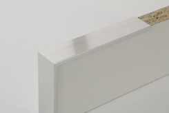 Планка торцева асиметрична алюмінієва для плити 18 мм L = 5500мм алюміній полірований (С181)