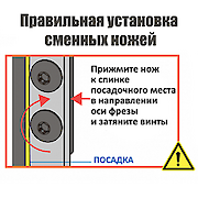 Фреза СМТ обгонная со сменными ножами