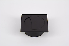 Заглушка под провода Poliplast квадратная 74x74 черный