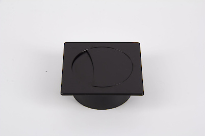 Заглушка под провода Poliplast квадратная 74x74мм черный