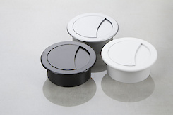 Заглушка под провода Poliplast круглая в цвете алюминий