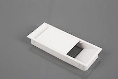 Заглушка под провода Poliplast прямоугольная белая