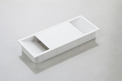 Заглушка под провода Poliplast прямоугольная 150x62мм белый