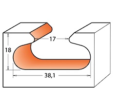 Фреза СМТ для ручек интегрированных в мебель