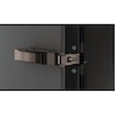 Петля Hettich Sensys 8638і накладная с доводчиком для алюминиевых фасадов 19 мм, угол открывания 95 градусов черная (9091744)