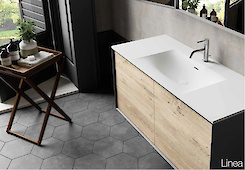 Умивальник для ванної кімнати Bulsan Linea 1205x515x160 лівий