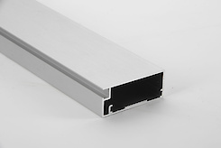 Фасадный рамочный профиль алюминиевый М 12 с брашированной текстурой