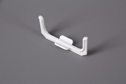 Куточок внутрішній 90° до С-подібного профіля для фасадів без ручок (ФБР) білий