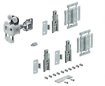 Комплект фурнитуры для складной двери без пружины Hettich Wing Line L вес 12 кг, открывание вправо (9237900)
