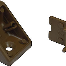 Уголок 20x20 коричневый