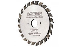 Пильний диск СМТ регульований підрізний двокорпусний D=120 F=22 K=2.8/3.6