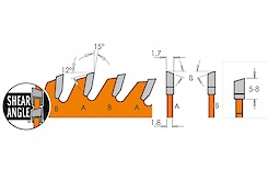 Пильный диск СМТ торцовочный с тонким пропилом ITK D=190 F=30 Z=64 K=1.7 2/7/42