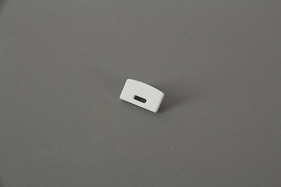 Заглушка для накладного профиля под LED ленту белая с отверстием