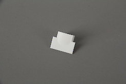 Заглушка для врізного профілю під LED стрічку біла