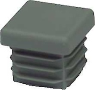 Пятка E квадрат 20x20 поз 2 серый (заглушка для трубы)