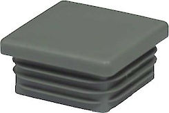 Пятка E квадратная 40x40 поз 4 серый (заглушка для трубы)