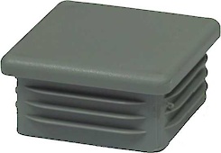 П'ятка E квадрат 50x50 поз 6 сірий Розпродаж (заглушка для труби)