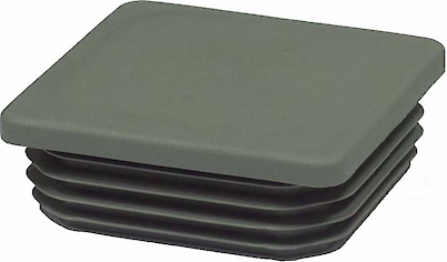 Пятка E квадрат 80x80 поз 8 серый (заглушка для трубы)