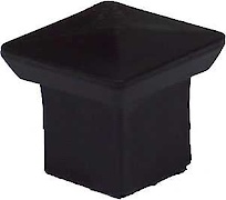 Пятка Н квадрат 20х20 поз 9 черный (заглушка для трубы)