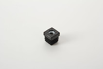 Муфта J квадрат 20x20 поз 26 чорний (муфта для труби)