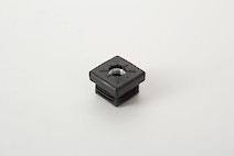 Муфта J квадрат 30x30 поз 27 черный (муфта для трубы)