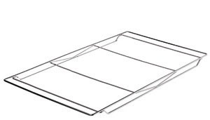 Гратчаста полиця під скло Vibo для кухонного нижнього модулю 1200x480 (DPG120SFC) хром