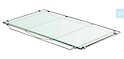 Решетчатая полка под стекло Vibo для кухонного нижнего модуля 1200x480 (DPG120SFC) хром