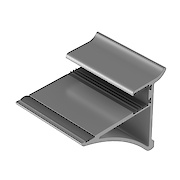 Держатель стеклянной полки толщиной 10 мм к настенной системе Zobal, длина 50мм