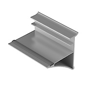 Тримач полиці з ДСП (MDF) товщиною 28мм до настінної системи Zobal, довжина 3,5м