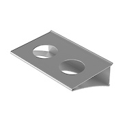 Настінна система Zobal полиця для 2 склянок довжина 212мм