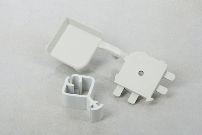 Куточок внутрішній 90 градусів Scilm до отбортовки h=20мм с заглушкою сірий