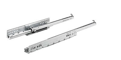 Напрямна Hettich Quadro 25 часткового висування з демпфером Silent System L=350 мм, ДСП 18мм, ліва