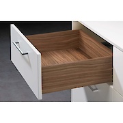 Напрямна Hettich Quadro 25 часткового висування з демпфером Silent System L=450 мм, ДСП 18мм, ліва