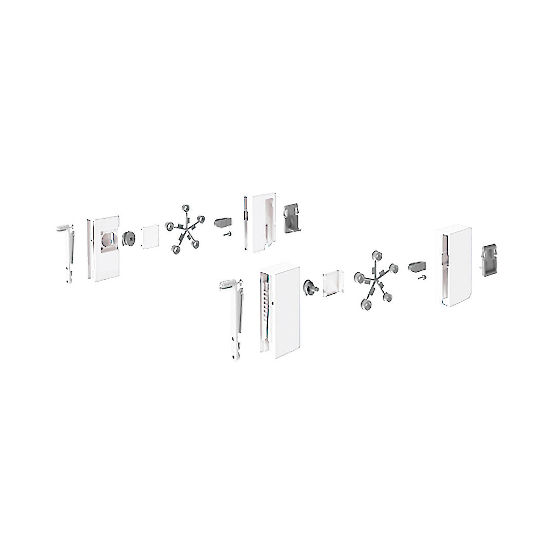 З'єднувач Hettich передньої панелі для DesignSide, під прикручування InnoTech Atira / InnoTech  Під прикручування Пластик