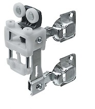 Ходовой элемент, вес створки до 25 кг, без функции самозакрывания Hettich WingLine L, правый (9237494) (верхний ролик)