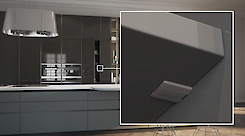 Полицетримач для дерев'яних полиць Italiana Ferramenta Kintai 5мм антрацит