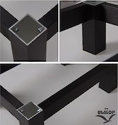 Возможность собирать конструкции без соединительного крепления(Труба 40х20 с приливами)