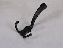 Мебельный крючок GTV К24-А0 тройной, черный матовый