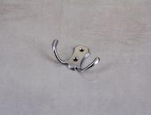 Мебельный крючок GTV К24-В0 двойной, алюминий