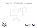 Мебельный крючок GTV TOLEDO B0 двойной