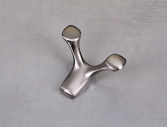 Меблевий гачок GTV TOLEDO B0 подвійний, інокс