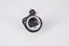 Вбудована розетка вертикальна на 1 вилку, 1 USB