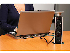 Настільний подовжувач для розеток GTV, вбудований Elite