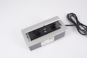 Встраиваемая розетка горизонтальная на 2 вилки, 2 USB