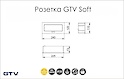 Настольный удлинитель для розеток и USB GTV, встраиваемый Soft черный