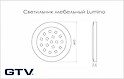 Світильник меблевий GTV Lumino накладний, алюміній