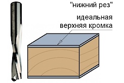 Фреза спиральная, нижний рез СМТ D=6 I=27 L=70 S=6 Z=2
