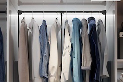 Пантограф GTV для одягу телескопічний 830-1150 мм з масляним амортизатором модуль 875-1200мм (8кг), графіт (PG-ST83115-60)